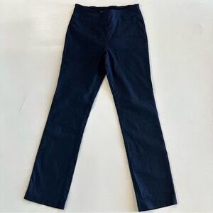 Euro Culture Pull On Scalloped Waist Straight Leg Pants Trousers Women’s Size 8